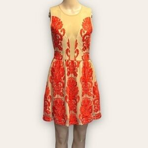 Red For Love & Lemons Dress Temecula Sz M